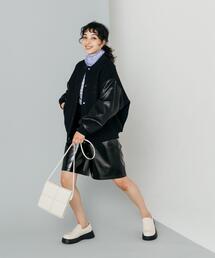 CITEN | ＜CITEN（シテン）＞パテント風フェイクレザー ショートパンツ(その他パンツ)