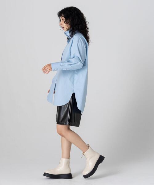 CITEN（シテン）の「＜CITEN＞パテント風フェイクレザー ショートパンツ（その他パンツ・レディース・ブラック/マスタード・M/S）」の8枚目の写真