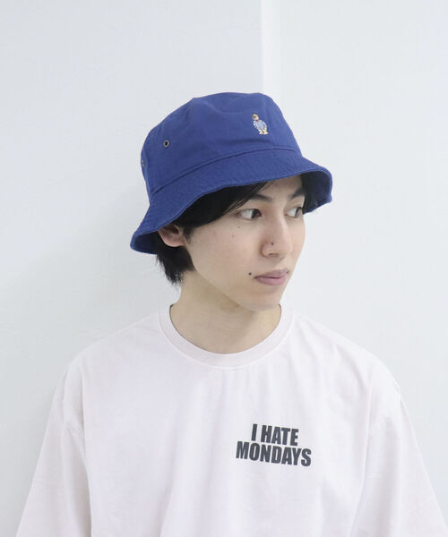 fredy repit(フレディレピ)の「ストライプシャツベア バケットハット【ユニセックス】(ハット・レディース・ブラック/ベージュ/パープル/レッド/オフホワイト/ピンク/オレンジ/ブルー・FREE)」の12枚目の写真