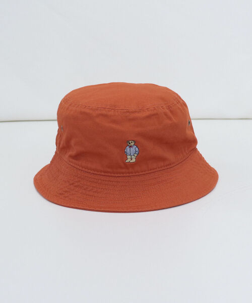 fredy repit(フレディレピ)の「ストライプシャツベア バケットハット【ユニセックス】(ハット・レディース・ブラック/ベージュ/パープル/レッド/オフホワイト/ピンク/オレンジ/ブルー・FREE)」の14枚目の写真