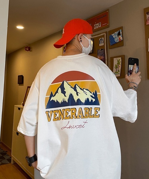 MGV(エムジーヴィー)の「オーバーサイズマウンテンTシャツ(Tシャツ/カットソー・メンズ・ホワイト/ブラック・LARGE/MEDIUM/X-LARGE)」の1枚目の写真