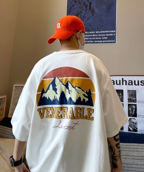 MGV(エムジーヴィー)の「オーバーサイズマウンテンTシャツ(Tシャツ/カットソー・メンズ・ホワイト/ブラック・LARGE/MEDIUM/X-LARGE)」の5枚目の写真