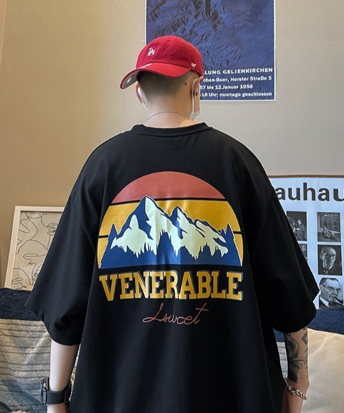 MGV(エムジーヴィー)の「オーバーサイズマウンテンTシャツ(Tシャツ/カットソー・メンズ・ホワイト/ブラック・LARGE/MEDIUM/X-LARGE)」の10枚目の写真