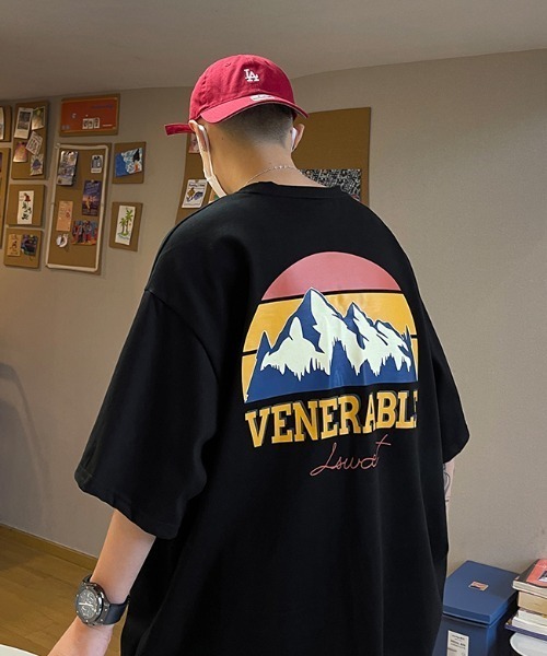 MGV(エムジーヴィー)の「オーバーサイズマウンテンTシャツ(Tシャツ/カットソー・メンズ・ホワイト/ブラック・LARGE/MEDIUM/X-LARGE)」の11枚目の写真