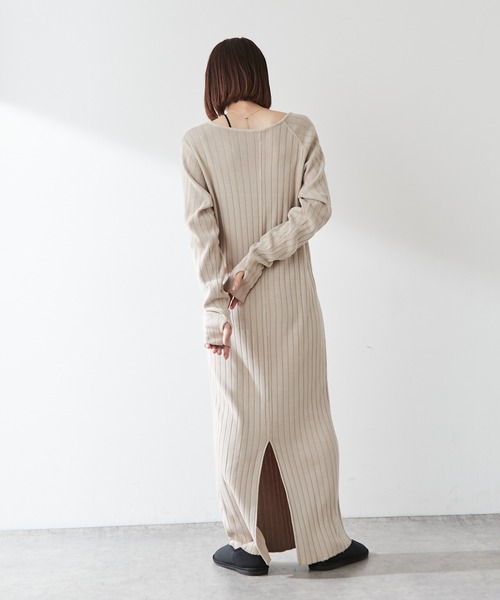 earthy（アーシー）の「【earthy_】アステックステレコマキシワンピース（ワンピース・レディース・ブラック/ベージュ/グリーン・S/M）」の10枚目の写真