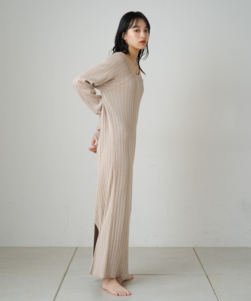 earthy（アーシー）の「【earthy_】アステックステレコマキシワンピース（ワンピース・レディース・ブラック/ベージュ/グリーン・S/M）」の20枚目の写真