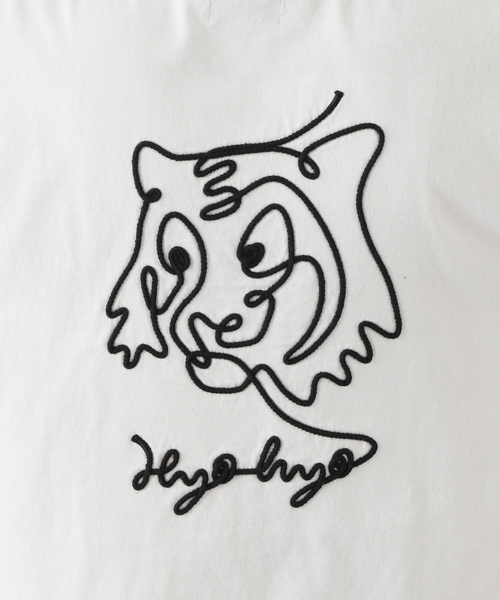 B.C STOCK(ベーセーストック)の「HYO-HYO 1STROKE TIGER-Tシャツ(Tシャツ/カットソー・メンズ・ホワイト/グリーン・LARGE/MEDIUM)」の15枚目の写真