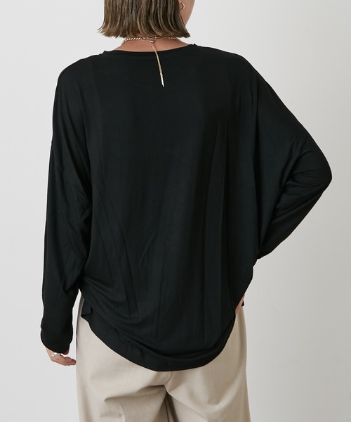 Omekashi(オメカシ)の「シアードルマンロングプルオーバー(Tシャツ/カットソー・レディース・ブラック/オフホワイト/ピンク・FREE)」の13枚目の写真