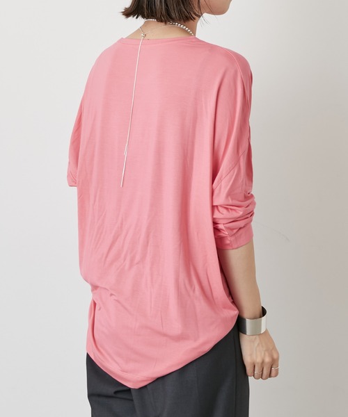 Omekashi(オメカシ)の「シアードルマンロングプルオーバー(Tシャツ/カットソー・レディース・ブラック/オフホワイト/ピンク・FREE)」の14枚目の写真