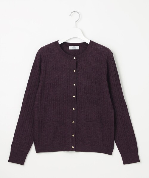 J.PRESS（ジェイプレス）の「【洗える】KNIT BASIC ミドル カーディガン（カーディガン/ボレロ・レディース・ライトグレー系/ベージュ系/ネイビー系/パープル系/オレンジ系・MEDIUM/LARGE）」の14枚目の写真
