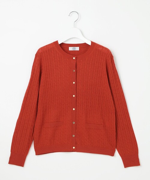 J.PRESS（ジェイプレス）の「【洗える】KNIT BASIC ミドル カーディガン（カーディガン/ボレロ・レディース・ライトグレー系/ベージュ系/ネイビー系/パープル系/オレンジ系・MEDIUM/LARGE）」の15枚目の写真