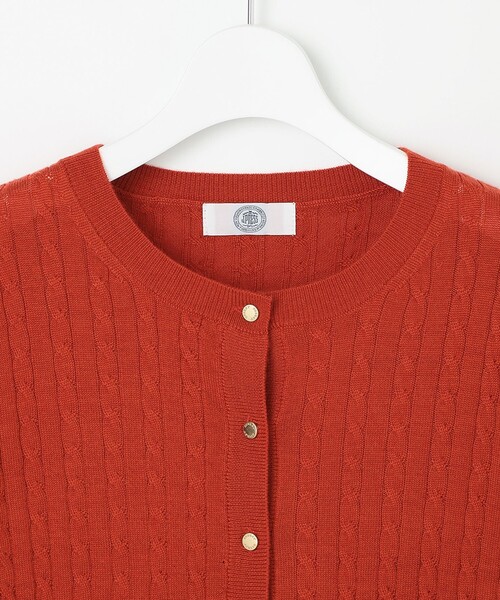 J.PRESS（ジェイプレス）の「【洗える】KNIT BASIC ミドル カーディガン（カーディガン/ボレロ・レディース・ライトグレー系/ベージュ系/ネイビー系/パープル系/オレンジ系・MEDIUM/LARGE）」の17枚目の写真