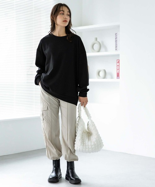 Edit Sheen（エディットシーン）の「2wayシャーリングキルティングバッグ（ショルダーバッグ・レディース・ホワイト/ブラック・FREE）」の7枚目の写真