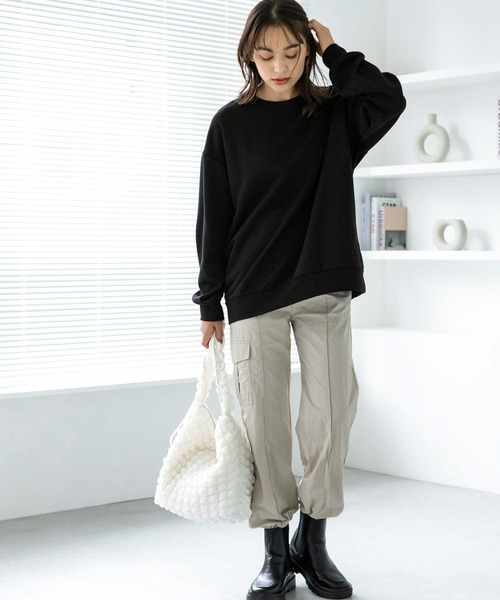 Edit Sheen（エディットシーン）の「2wayシャーリングキルティングバッグ（ショルダーバッグ・レディース・ホワイト/ブラック・FREE）」の8枚目の写真