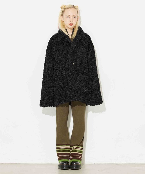 X-girl（エックスガール）の「PUFFER JACKET（その他アウター・レディース・ブラック/ベージュ/レッド・S/M）」の4枚目の写真