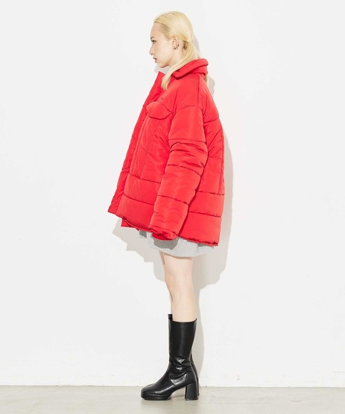 X-girl（エックスガール）の「PUFFER JACKET（その他アウター・レディース・ブラック/ベージュ/レッド・S/M）」の21枚目の写真