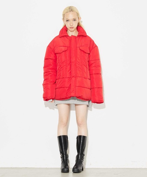 X-girl（エックスガール）の「PUFFER JACKET（その他アウター・レディース・ブラック/ベージュ/レッド・S/M）」の20枚目の写真