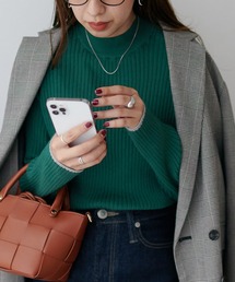 DISCOAT | モチモチリブパイピングハイネックプルオーバー(ニット/セーター)