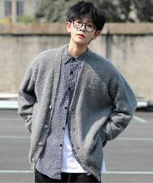 neos | 【neos -addictive design-】ビッグシルエット フェザーヤーン ニット カーディガン(カーディガン/ボレロ)