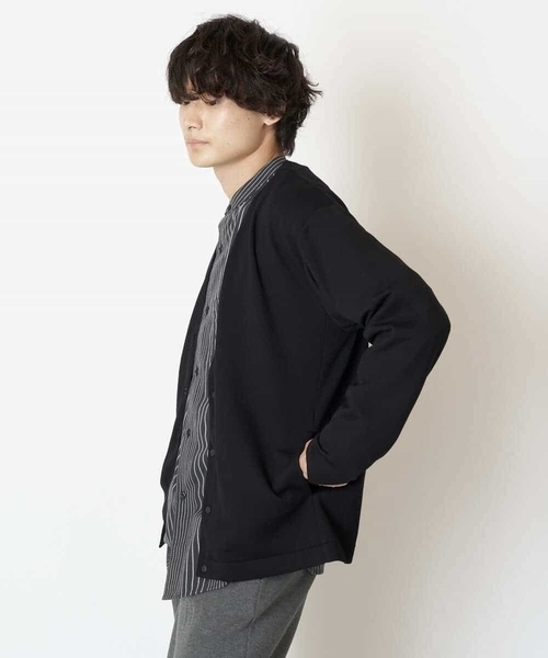 a.v.v（アーヴェヴェ）の「【累計8000枚販売】なめらかダンボールカーディガン（カーディガン/ボレロ・メンズ・ブラック/オレンジ/グリーン/モカ・46/50/48/52/44）」の20枚目の写真