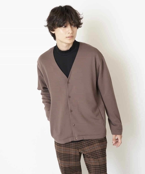 a.v.v（アーヴェヴェ）の「【累計8000枚販売】なめらかダンボールカーディガン（カーディガン/ボレロ・メンズ・ブラック/オレンジ/グリーン/モカ・46/50/48/52/44）」の21枚目の写真