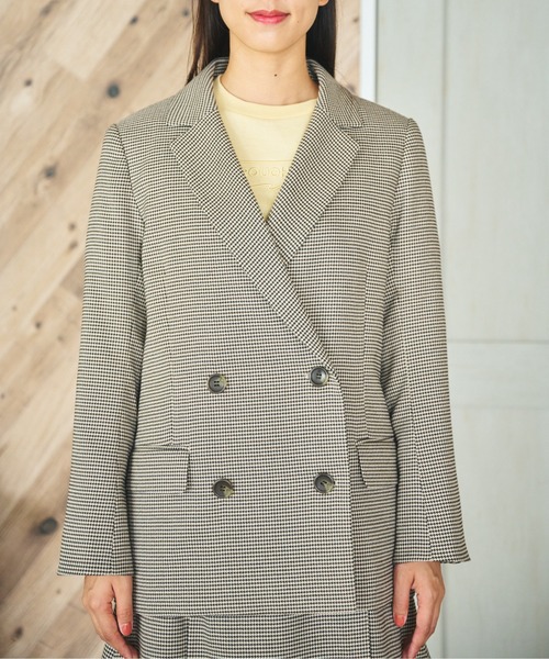 FREE'S MART(フリーズマート)の「◇ダブルブレストテーラードジャケット(テーラードジャケット・レディース・ブラック/ベージュ系その他/ブラウン・SMALL/MEDIUM)」の17枚目の写真