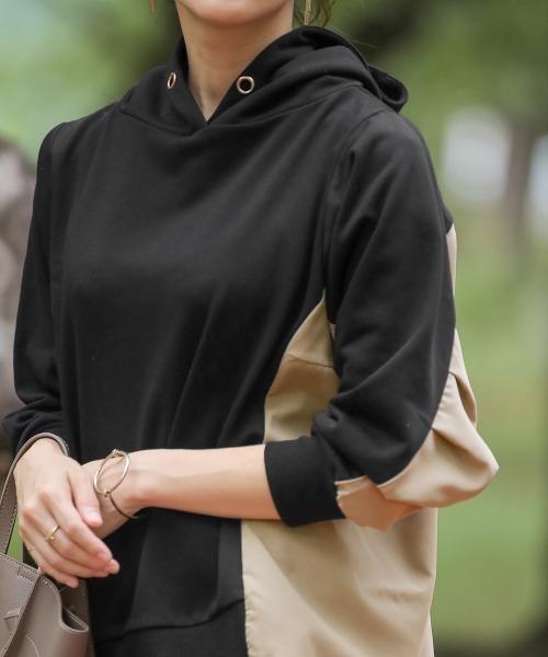 Bou Jeloud（ブージュルード）の「バックデザインパーカー（パーカー・レディース・ブラック/カーキ/ボルドー/ホワイト系その他・FREE）」の11枚目の写真