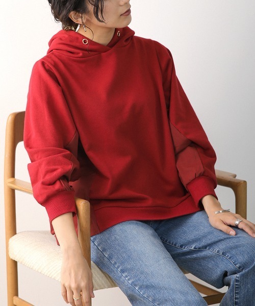 Bou Jeloud（ブージュルード）の「バックデザインパーカー（パーカー・レディース・ブラック/カーキ/ボルドー/ホワイト系その他・FREE）」の12枚目の写真