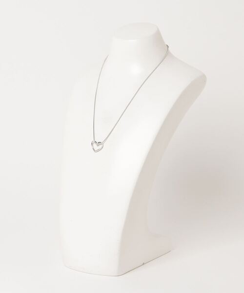 gossip！ロサンゼルス（ゴシップロサンゼルス）の「シルバーカラーオープンハートネックレス（ネックレス・レディース・シルバー・FREE）」の3枚目の写真