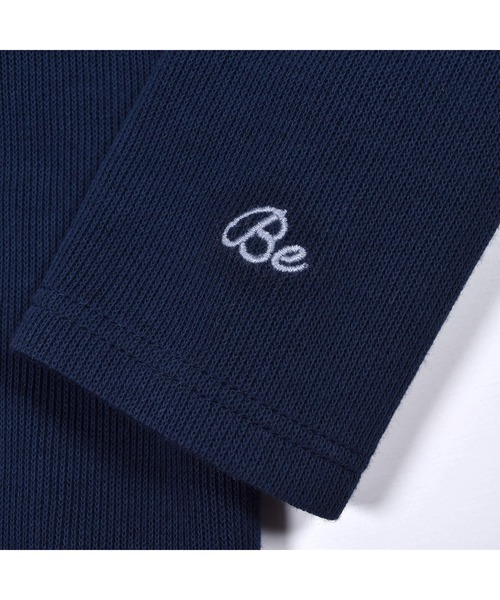 BeBe（ベベ）の「BeBe/ローゲージワッフルパイピングフリルトレーナー(90~150cm)（スウェット・キッズ・ネイビー/ブルー・110/130/120/140/150/100/90）」の12枚目の写真