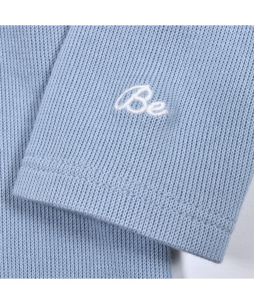 BeBe（ベベ）の「BeBe/ローゲージワッフルパイピングフリルトレーナー(90~150cm)（スウェット・キッズ・ネイビー/ブルー・110/130/120/140/150/100/90）」の5枚目の写真