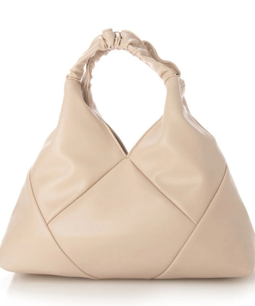 kakatoo（カカトゥ）の「カカトゥ kakatoo / クシュクシュハンドルランバスバッグ（ショルダーバッグ・レディース・ベージュ/ピンク/チョコ・FREE）」の5枚目の写真