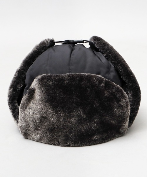 A.M.S.（エーエムエス）の「ポリエステル ファーボア / コーデュロイ フェイクファー フライトキャップ / アビエーター / アビエイター / 飛行帽（キャップ・レディース・グレー/ブラック系その他/ブラック/グリーン系その他/ネイビー/ベージュ系その他/ブラウン・FREE）」の12枚目の写真
