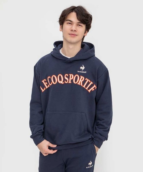 le coq sportif（ルコックスポルティフ）の「ルコック フーディースウェット スポーツウエア メンズ 吸汗 ストレッチ ジャージ スウェットトレーニングウエア（スウェット・メンズ・ネイビー/ブラック/グレー/ブルー・S/M/L/XL）」の3枚目の写真