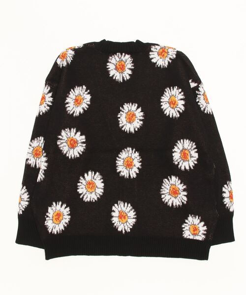 WHITELAND(ホワイトランド)の「WHITELAND/ホワイトランド/デイジージャガードカーディガン(カーディガン/ボレロ・レディース・ブラック・F)」の2枚目の写真