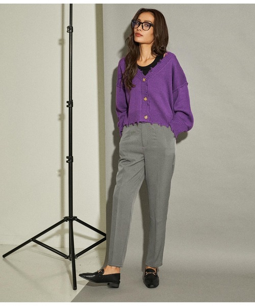 ANAP(アナップ)の「ダーツテーパードパンツ(その他パンツ・レディース・ブラック/ベージュ/ダークグレー・S/M)」の4枚目の写真