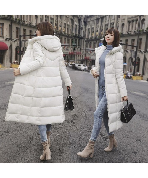 おしゃれスタ（オシャレスタ）の「きれいめシンプルハイネック中綿コート（ダウンジャケット/コート・レディース・ワイン/ブラック/カーキ/グレー/イエロー/グリーン/レッド/ホワイト・M/L/XL/XXL）」の9枚目の写真