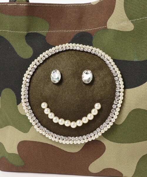 Ray BEAMS（レイビームス）の「ECODECO / カモフラ スマイル トートバッグ（トートバッグ・レディース・その他・ONE SIZE）」の3枚目の写真