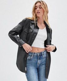 Guess | GUESS Originals Faux-Leather Shirt Jacket(ブルゾン)