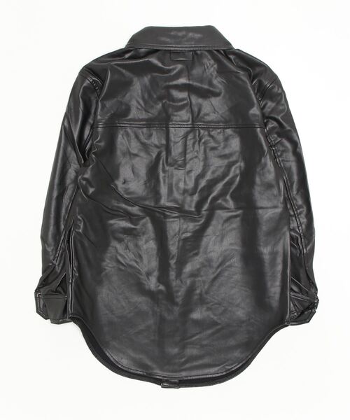 Guess（ゲス）の「GUESS Originals Faux-Leather Shirt Jacket（ブルゾン・レディース・ブラック・SMALL/MEDIUM/X-SMALL）」の10枚目の写真