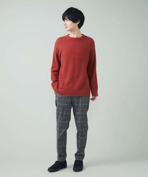 a.v.v（アーヴェヴェ）の「シャギーワイドニット（ニット/セーター・メンズ・オレンジ/ブラウン/ベージュ・44/48/46/50）」の19枚目の写真