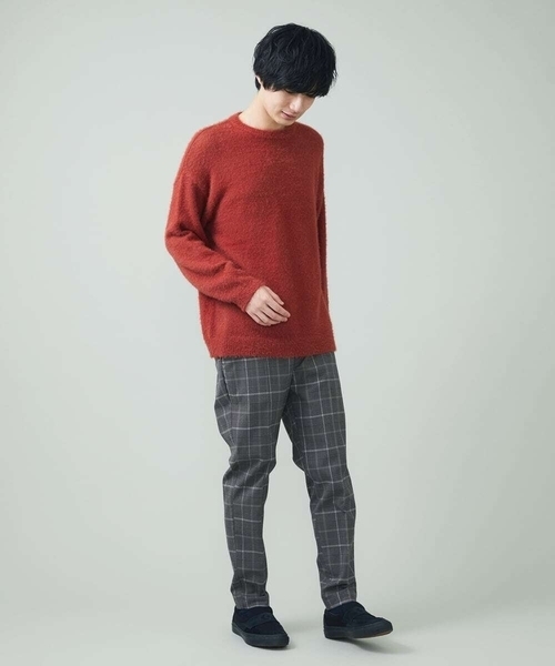 a.v.v（アーヴェヴェ）の「シャギーワイドニット（ニット/セーター・メンズ・オレンジ/ブラウン/ベージュ・44/48/46/50）」の20枚目の写真