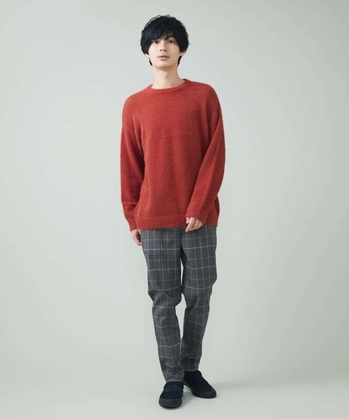 a.v.v（アーヴェヴェ）の「シャギーワイドニット（ニット/セーター・メンズ・オレンジ/ブラウン/ベージュ・44/48/46/50）」の21枚目の写真