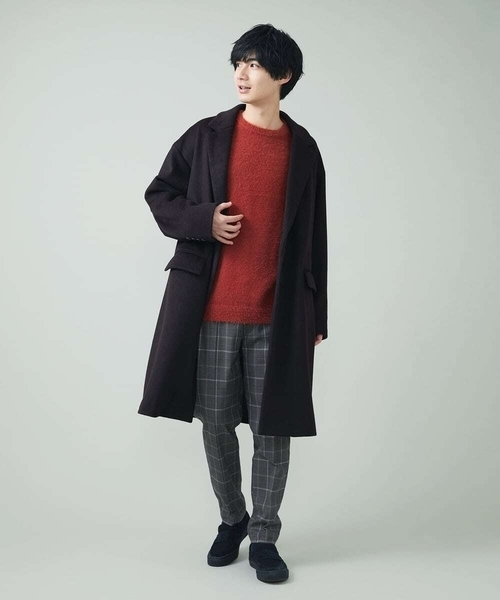 a.v.v（アーヴェヴェ）の「シャギーワイドニット（ニット/セーター・メンズ・オレンジ/ブラウン/ベージュ・44/48/46/50）」の22枚目の写真