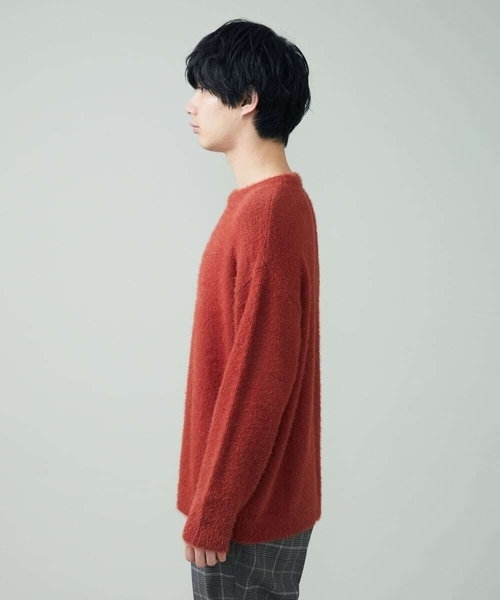 a.v.v（アーヴェヴェ）の「シャギーワイドニット（ニット/セーター・メンズ・オレンジ/ブラウン/ベージュ・44/48/46/50）」の13枚目の写真