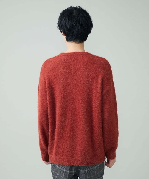 a.v.v（アーヴェヴェ）の「シャギーワイドニット（ニット/セーター・メンズ・オレンジ/ブラウン/ベージュ・44/48/46/50）」の14枚目の写真