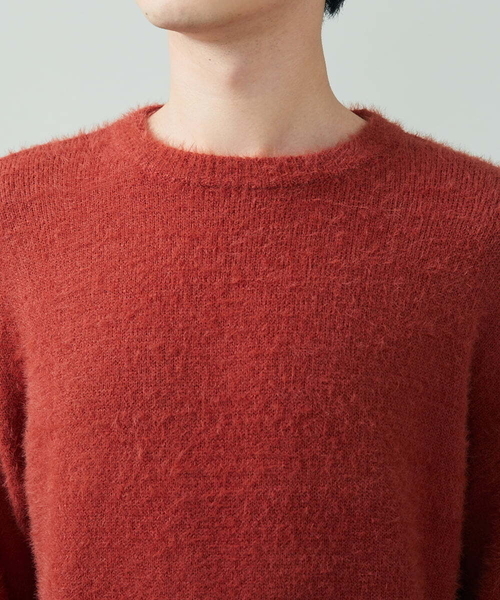 a.v.v（アーヴェヴェ）の「シャギーワイドニット（ニット/セーター・メンズ・オレンジ/ブラウン/ベージュ・44/48/46/50）」の15枚目の写真