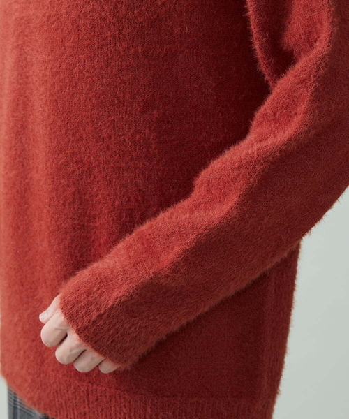 a.v.v（アーヴェヴェ）の「シャギーワイドニット（ニット/セーター・メンズ・オレンジ/ブラウン/ベージュ・44/48/46/50）」の16枚目の写真