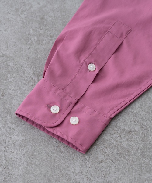 BRICK & SONS(ブリックアンドサンズ)の「リラックスバックプリーツシャツ<プラム>(シャツ/ブラウス・メンズ・プラム・LL/S/M/L/XS)」の3枚目の写真