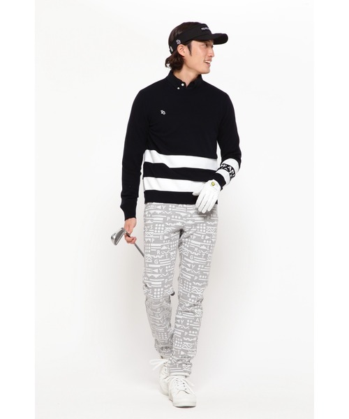 PEARLY GATES】ストレッチモールスキン 5ポケットパンツ ＜ボーダー